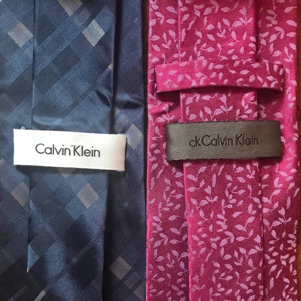 Two Fancy Calvin Klein Ties